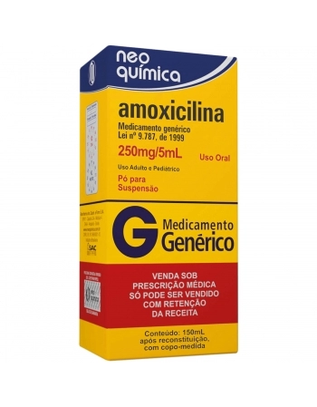 AMOXICILINA PO 250MG 150ML. NEO GEN