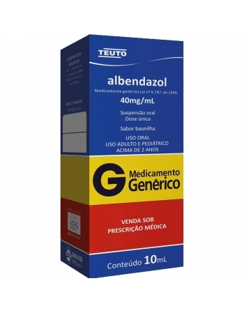 ALBENDAZOL 40MG/ML SUSP ORAL 10ML