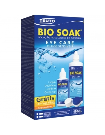 KIT BIO SOAK SOL LENTE CONT C/360+120ML