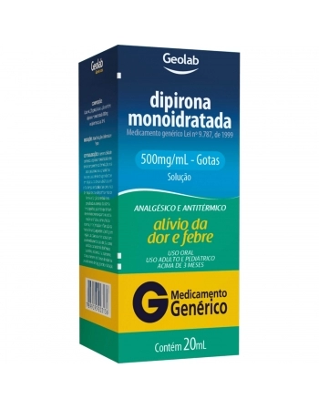 DIPIRONA SODICA GTS 500MG C/20ML