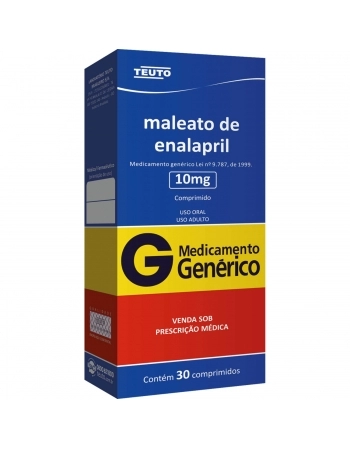 MALEATO DE ENALAPRIL 10MG C/ 30COMP GEN
