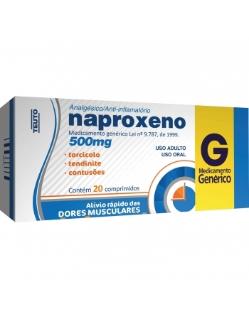 NAPROXENO 500MG C/20 COMP GEN