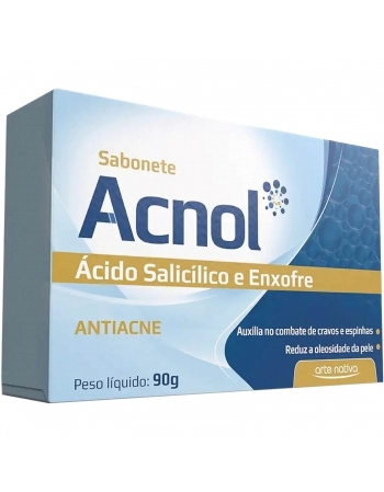 SABONETE ACNOL ACIDO SALICILICO E ENXOFRE 90G