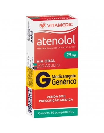 ATENOLOL 25MG C/30 COMP GEN. VITAPAN