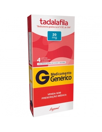 TADALAFILA 20MG C/4 COMP REV