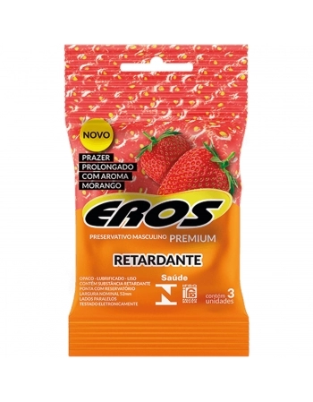 PRES. EROS RETARDANTE MORANGO