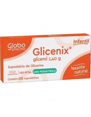 GLICENIX PED 1,40G C/6 SUPOSITORIOS