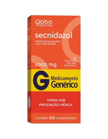 SECNIDAZOL COM 1000MG C/02 COMP