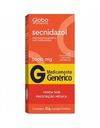 SECNIDAZOL COM 1000MG C/04 COMP