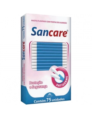 COTONETES HASTES SANCARE C/75 UNIDADES