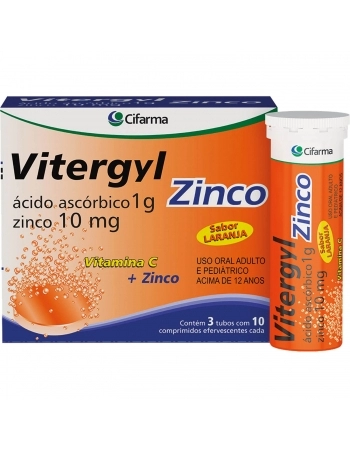 VITERGYL ZINCO 1G 30CP (3TUBOSX10CR) EFE