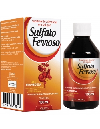 SULFATO FERROSO SOL ORAL C/100 ML