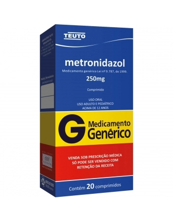 METRONIDAZOL 250MG C/ 20 COMP