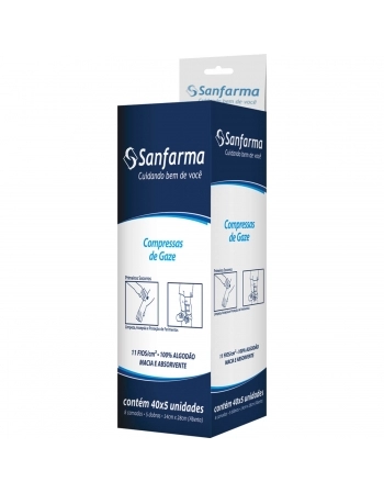 COMPRESSA 11FIOS 40PCT X 5UN NÇO ESTRIL