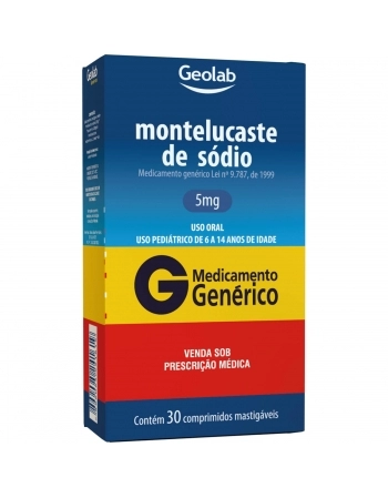 MONTELUCASTE DE SODIO 5MG C/30 COMP REV