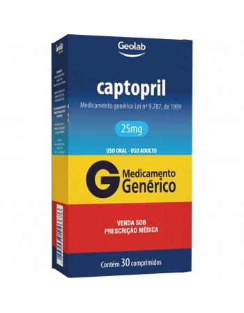 CAPTOPRIL 25MG C/30 COMP GEN