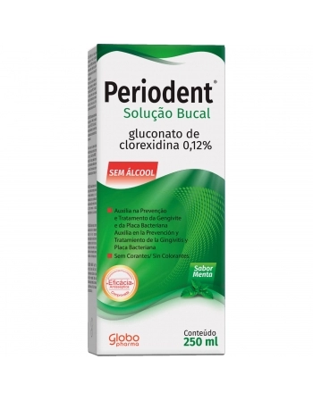 PERIODENT SOL BUCAL MENTA 250ML S/ALCOOL