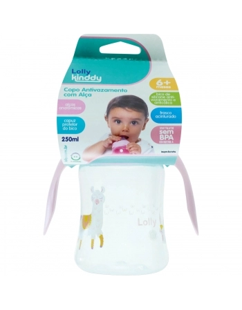 7104-01-RS - COPO ANTIVAZ C/ALCA 250ML ROSA