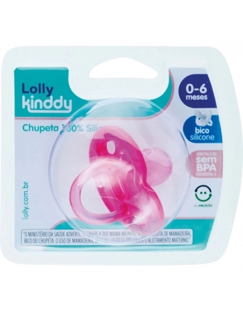 6014-01-F - CHUPETA 100% SILI O-T1 ROSA