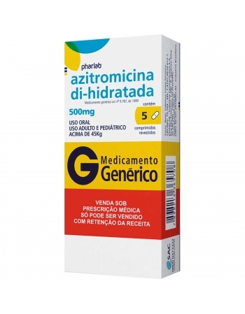 AZITROMICINA DI-HIDRATADA 500MG C/5