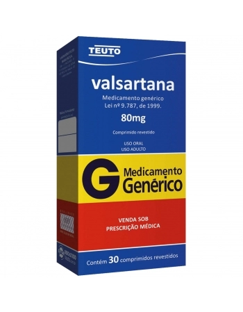 VALSARTANA 80MG 30 COMP GEN