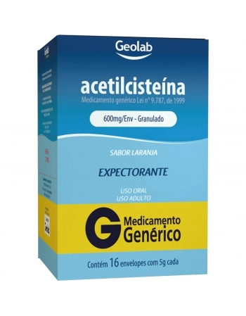 ACETILCISTEINA 600MG C/16 ENV. GEOLAB