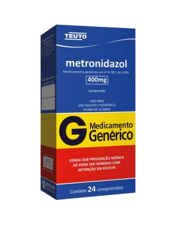 METRONIDAZOL 400MG C/ 24 COMP GEN
