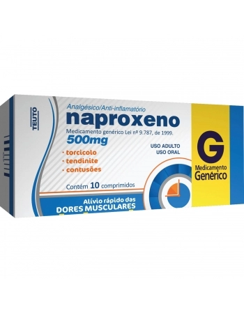 NAPROXENO 500MG C/10 COMP GEN
