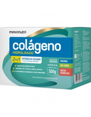 COLAGENO HIDR 2/1 30X10G SABOR SORTIDOS