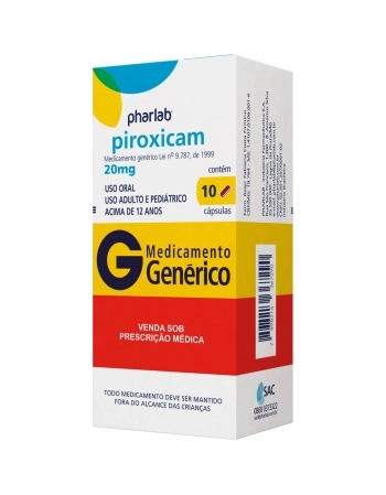 PIROXICAM 20MG C/10 CAPS