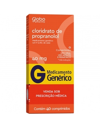 CLORIDRATO DE PROPRANOLOL 40MG 40COMP