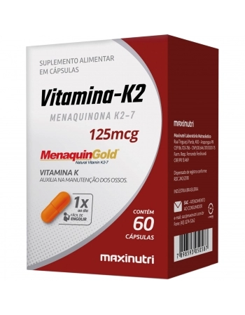 VITAMINA K2 125MG 60 CAPS