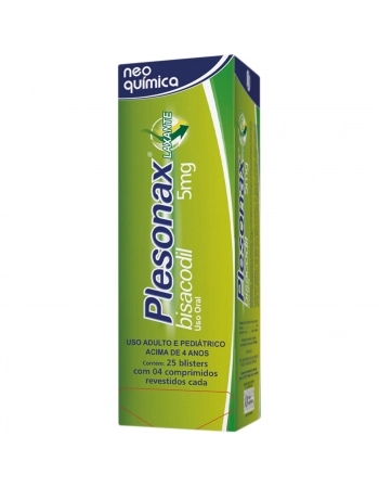 PLESONAX 5MG COMP 25X4 C/100