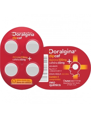 DORALGINA DIPCAF BL 25X4 (100COMP)