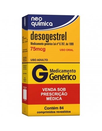DESOGESTREL 75MG 84 COMP