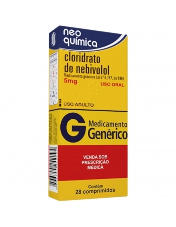 CLORIDRATO DE NEBIVOLOL 5MG C/28COMP