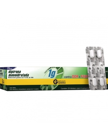 DIPIRONA MONITORADA 1G 25X4 (100 COMP)