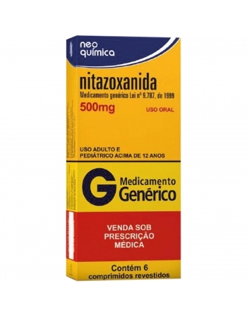 NITAZOXANIDA 500MG C6