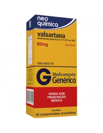 VALSARTANA 80MG C30 COMP