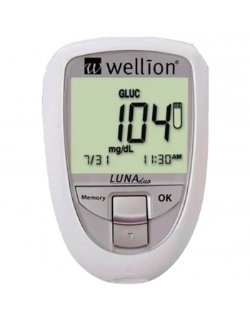 MEDIDOR LUNA DUO COLEST/ WELLION BRANCO