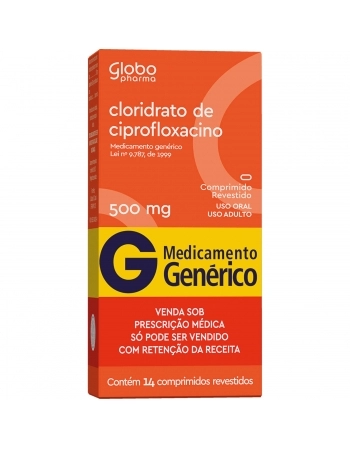 CLORIDRATO DE CIPROFLOXACINO 500MG C/14
