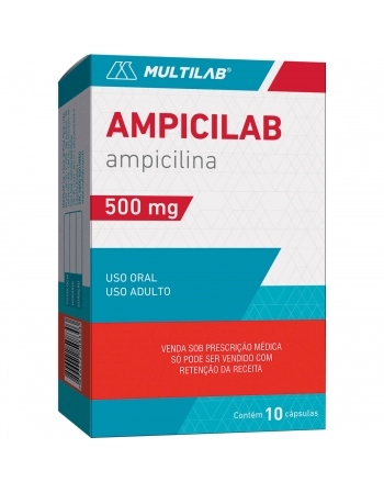 AMPICILAB 500MG C/10 CPS