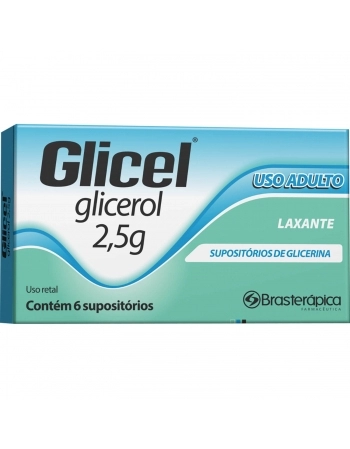 GLICEL ADULTO 2,5G (SUPOSITORIO)C/06