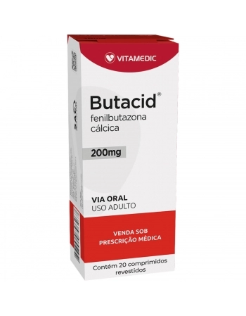 BUTACID 200MG DRG C/ 2X10 - (20 DRAG)