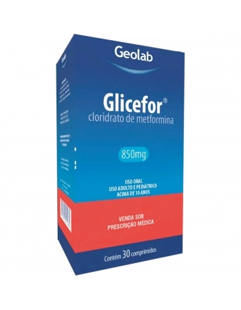 GLICEFOR 850MG CX C/ 30COMP