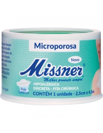 FITA MICROSPOROSA 2,5CM X 4,5M