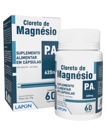 CLORETO DE MAGNESIO P.A 620MG C/ 60CAP