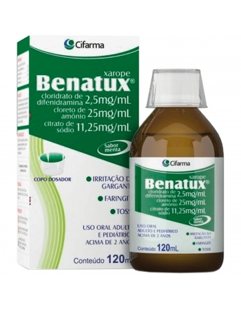 BENATUX (25,0 + 11,25 + 2,5) MG/ML X 120ML XPE (PET)