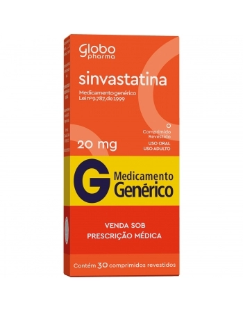 SINVASTATINA COM REV 20 MG C/ 30