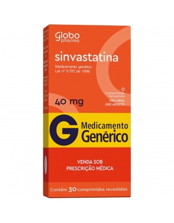 SINVASTATINA COM REV 40 MG C/ 30